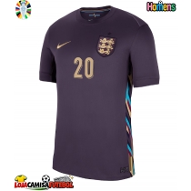 Camisa de Futebol Inglaterra Jarrod Bowen #20 Equipamento Secundário Europeu 2024 Manga Curta